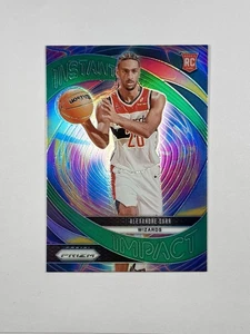 2024-25 Panini Prizm - Instant Impact Alexandre Sarr #1 Green Prizm (RC) - Picture 1 of 2