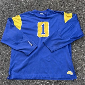 NIKE AIR x VINTAGE The Game Jersey Blue Gold Yellow Size Large L - Picture 1 of 5