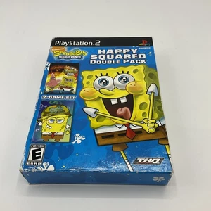 SpongeBob Schwammkopf: Happy Squared Doppelpack (Sony PlayStation 2, 2009) CIB - Bild 1 von 7