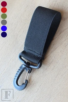 FLEIRO Gürtelschlaufe 40 mm mit Karabinerhaken GSK-1 Gürtel Schlüsselanhänger