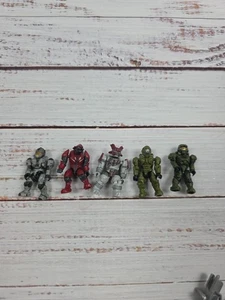 LOTTO 5 MINIFIGURE HALO MEGA CONSTRUX BLOKS UNSC Spartan, ecc. lotto misto 8 - Foto 1 di 4