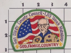 San Diego Council 1988 LDS Week Patch Boy Scouts America Sew California Mormon - Picture 1 of 1