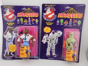 Kenner 1989 The Real Ghostbusters Monsters The Wolfman / The Mummy Map Contest - Picture 1 of 23