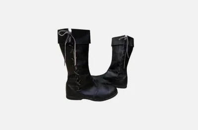 Medieval Leather Boot Renaissance Viking Pirate Boot larp Halloween costume - Image 1 of 4