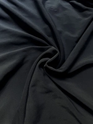 Black 55" Wide Premium Cotton Blend Fabric By yard - Image 1 of 4