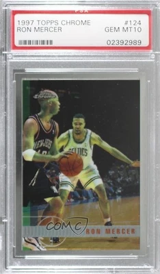 1997-98 Topps Chrome Ron Mercer #124 PSA 10 GEM MT Rookie RC - Image 1 of 2