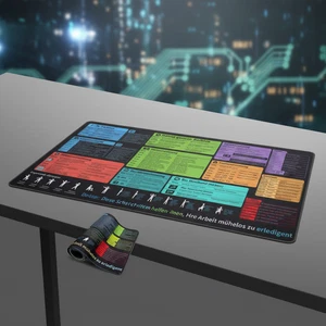 Omtofo Excel Mousepad Deutsch 800 x 300mm, Gaming Mousepad XL Desk Pad Groß M... - Bild 1 von 5