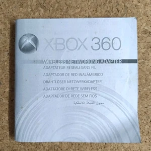 Wireless Network Adaptor Xbox 360 Manual Only G Cond - FREE Shipping Worldwide - Picture 1 of 8