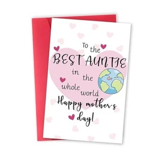 Funny Mother's Day Card for Auntie, Unique Aunt Mothers Day Card from Niece - Picture 1 of 7