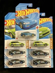 7x Hot Wheels Honda Civic Mix Set - Bild 1 von 1