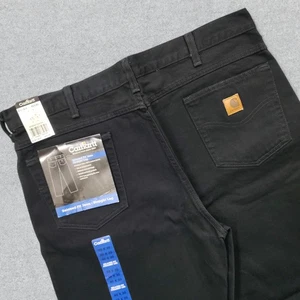 NEW Carhartt B161 Jeans Men's 40x30 Black Relaxed Fit Straight Leg Outdoor Work - Picture 1 of 14