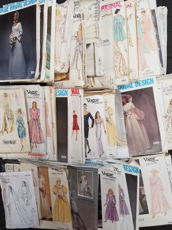33 Vogue Brides Wedding Dress Gown Prom Sewing Patterns Variety sizes You-Pick - Image 1 of 1