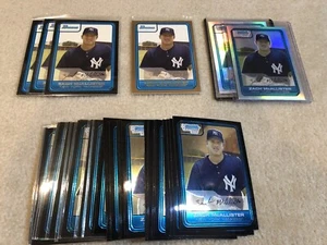 2006 Bowman Draft Chrome Zach McAllister Yankees Indians Refractor GOLD LOT x40 - Bild 1 von 3