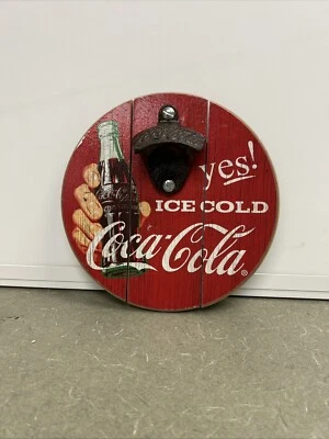 Coca Cola Sign AndBottle Opener Wall Decor for Bar, or Man Cave, Coke - Image 1 of 4