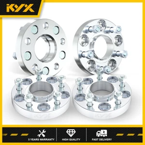 4Pcs 1 inch HUBCENTRIC Wheel Spacers 5x4.5 5x114.3 For Honda Civic Accord 12x1.5 - Picture 1 of 8