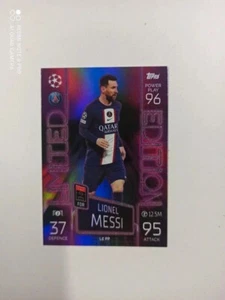 card match attaax 2022 23 LEPP Lionel Messi Paris Saint-Germain Limited Edition - Foto 1 di 1