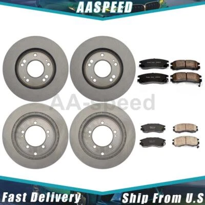 Brake Pad and Rotor Kit For Dodge Avenger 2000 1999 1998 1997 1996 1995 - Image 1 of 4