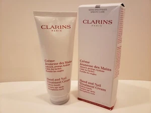 Clarins Hand And Nail Treatment Cream Softens Hands Targets Age Spots 3.4 Oz - Picture 1 of 1