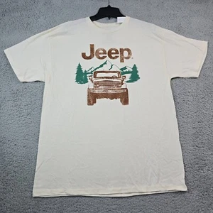 Jeep Spirit Shirt Mens Extra Large XL White Outdoors Retro Offroad American NWT - Picture 1 of 11