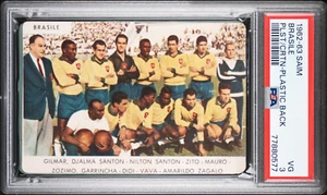 Sticker 1962 Saim in Plastica team Brasile PELE Plastic PSA 3 - Picture 1 of 2