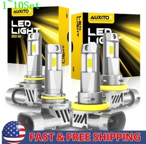 9005 H11 Combo LED High Headlight Low Beam Bulbs Kit Super White Bright 1-10Set - Picture 1 of 16