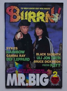 MR.BIG RAINBOW DEF LEPPARD BLACK SABBATH RATT 1996 Japan Magazine BURRN - Picture 1 of 1