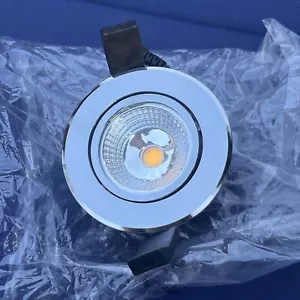 COB 5W Dimmable Warm White LED Tilting Ceiling Spot Light NO DRIVER - Picture 1 of 4