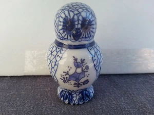 Franklin Mint - Treasury of Owls Collection - Done in Delft of Holland Style - Picture 1 of 7