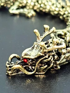 Dragón de Cristal Articulado - Juguete Fidget Flexible - Juguete de Escritorio de Metal de Aleación Fundida - Imagen 1 de 4