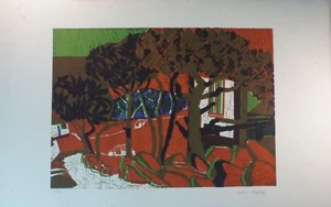 Urd von Hentig Landschaft Grafik 65/100 handsigniert G-1841 - Picture 1 of 5