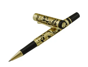 Jinhao 5000 Century Golden Black Dragon geprägter Tintenroller - Bild 1 von 7