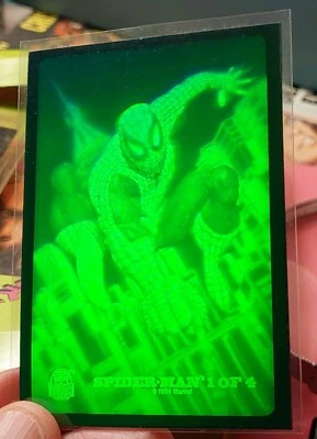 1994 FLEER MARVEL SPIDER-MAN 3D TRADING CARD - 1 OF 4 UNIVERSE RARE GRADABLE - Image 1 of 3