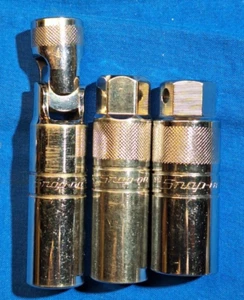 Juego de 3 tomas de bujías Snap-On S9711KA, S9706KRFUA, S9706KRA 5/8" 5/8" 18mm - Imagen 1 de 7