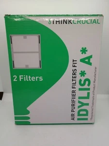2 Pack Crucial Air Replacement Air Purifier Filter IAF-H-100A Fits Idylis A - Picture 1 of 2
