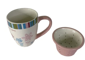 DaySpring Tea Cup Mug w Infuser 2 Piece Women of Faith The God of Hope Rom 15 - Picture 1 of 11