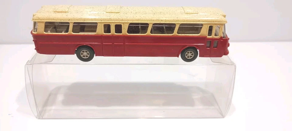 Autobús de colección Wiking Alemania 1:87 Büssing Senator raro techo moteado con caja Foto 1 de 4