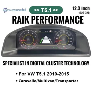 VW TRANSPORTER T5.1 Digital Instrument Virtual Cluster Cockpit LED - Picture 1 of 9