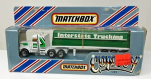 MATCHBOX CONVOY CY5 PETERBILT COVERED TRUCK INTERSTATE TRUCKING IN BOX M350 - Picture 1 of 6