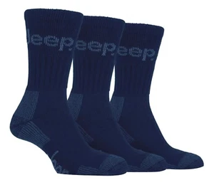 Calcetines de lujo para hombre Jeep terreno caminar trabajo senderismo azul marino talla 6-11 Reino Unido, 39-45 euros - Imagen 1 de 6