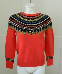 J. Crew Nordic Fair Isle Retro Skipullover Wollmischung #30054 Gr. XS - Bild 1 von 7
