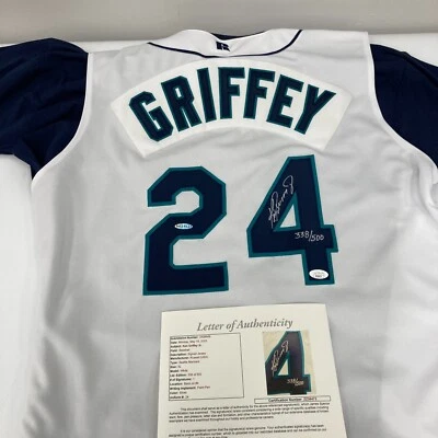 Ken Griffey Jr. Signed Authentic 1990's Seattle Mariners Russell Jersey JSA UDA - Image 1 of 4