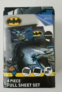 Batman FULL Sheet Set Microfiber Guardian Speed DC Comics NEW WOT - 4 Piece Set - Picture 1 of 12