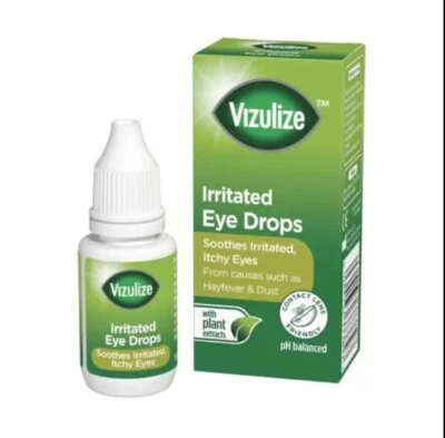Vizulize Irritated Eye Drops Soothes Irritated itchy Eyes 10ml