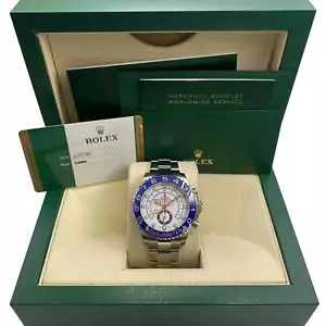 Rolex Yacht-Master II 116680 Steel White Dial Automatic Watch B&P Full Set - Picture 1 of 8