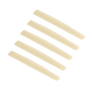 5pcs Unbleached Compensated Guitar Bone Saddle for 6 String Martin Folk Guitars - Picture 1 of 7