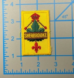 Insignia de uniforme SHERBROOKE Boy Scout canadiense BSA borde de corte suizo rectangular - Imagen 1 de 2