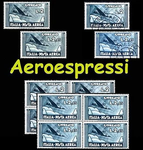 REGNO 1933 1934 I due rari Espressi Aerei L.2 e 2,25 MNH** annullati quartine - Picture 1 of 5