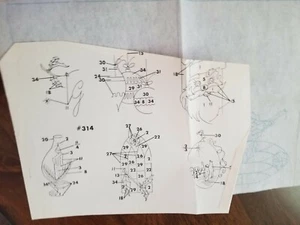 Vintage Tri-chem Liquid Embroidery #314 lot of 6 Christmas panels 10" x 7" - Picture 1 of 4