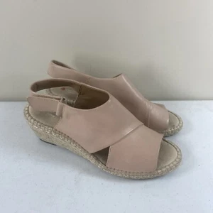 Clarks Unstructured Womens Open Back 2.5” Wedge Sandal Size 9.5 Pink/Blush - Picture 1 of 9
