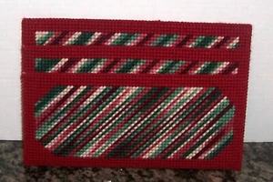 NEW Handmade 7x10 Two Compartment Magnetic Organizer Burgundy Green - Picture 1 of 1